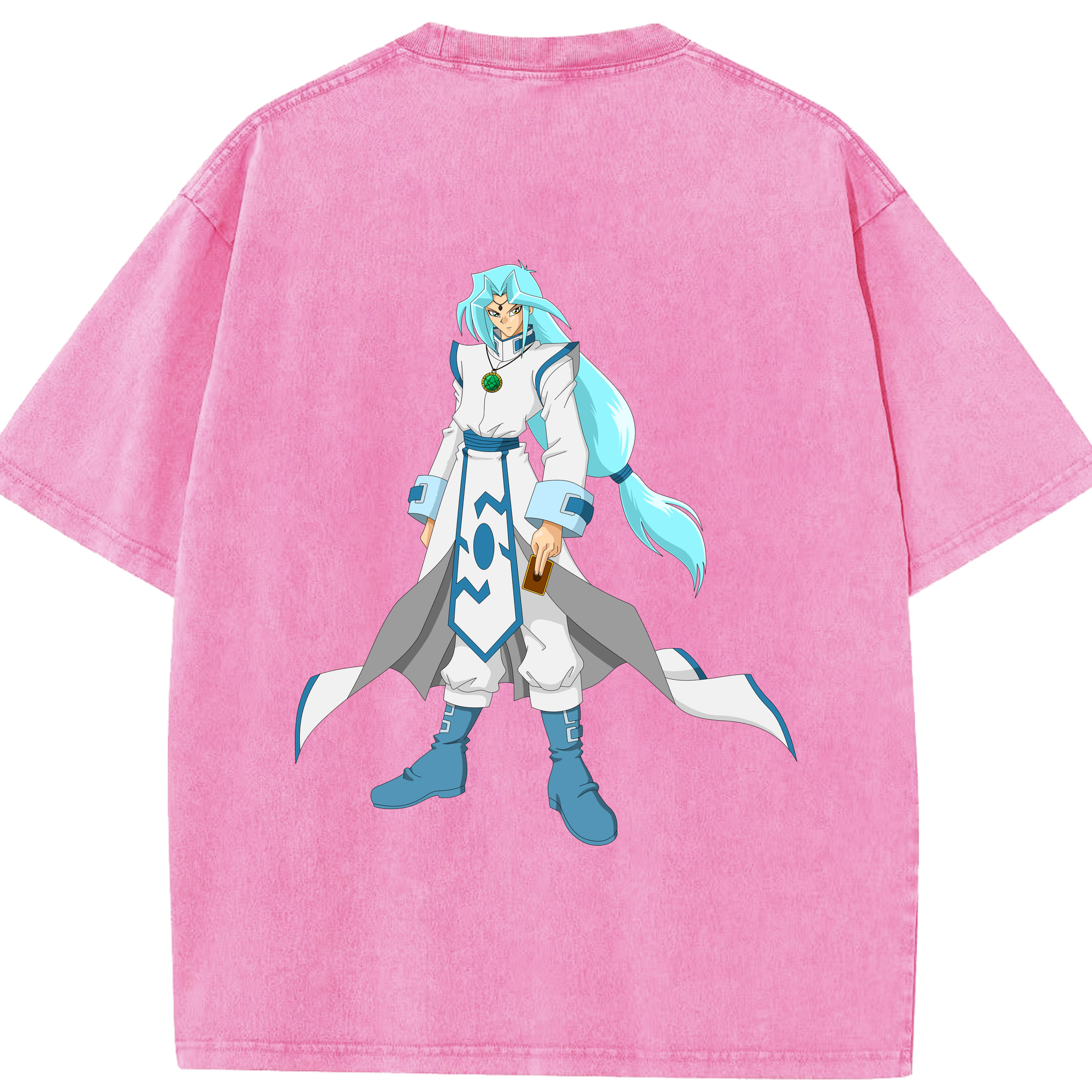 （画像用） 遊☆戯☆王 Yu-Gi-Oh! 綿100% ヴィンテージ風 半袖Tシャツ（背面プリント）